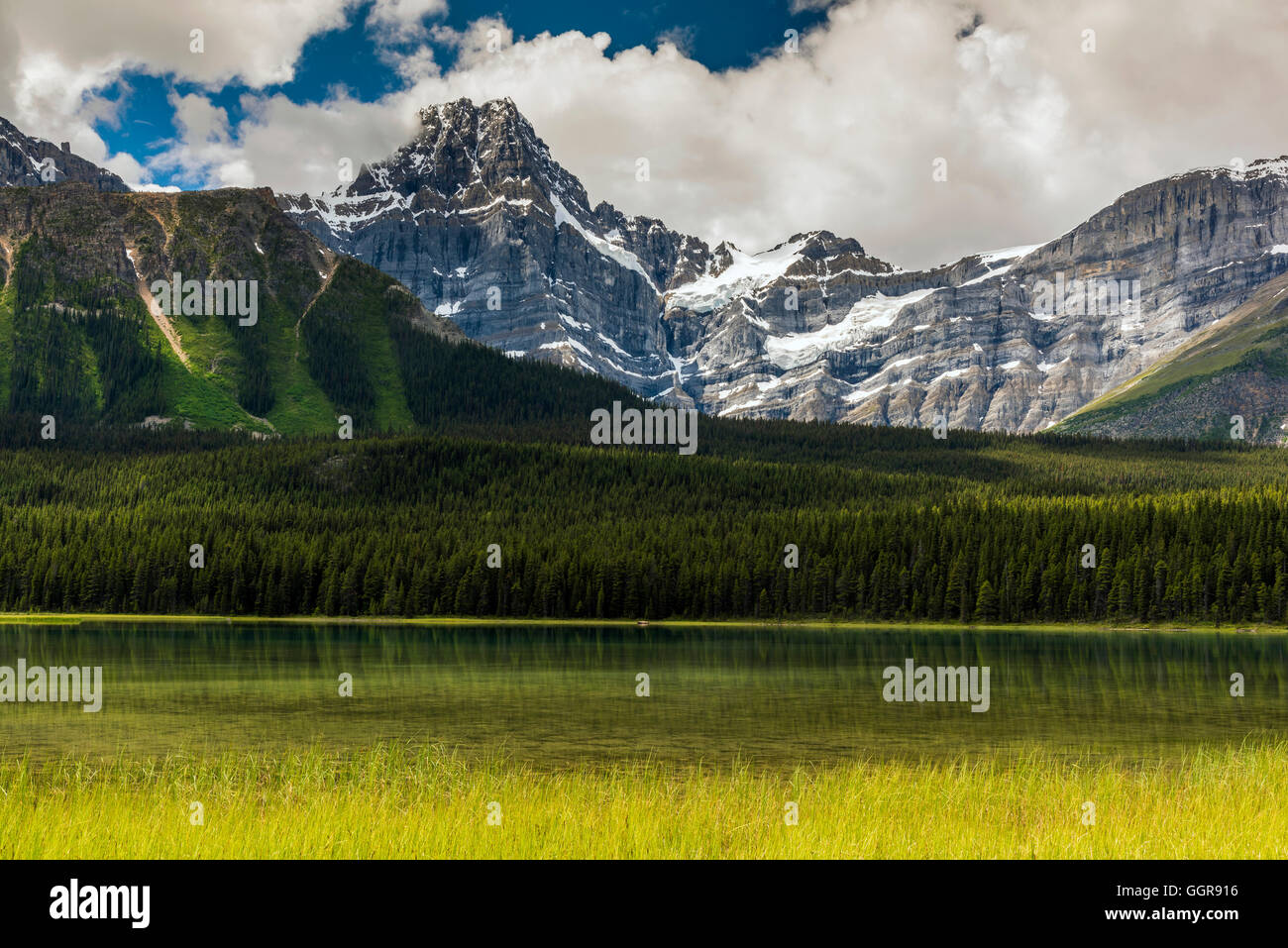 Lacs de la sauvagine, Banff National Park, Alberta, Canada Banque D'Images