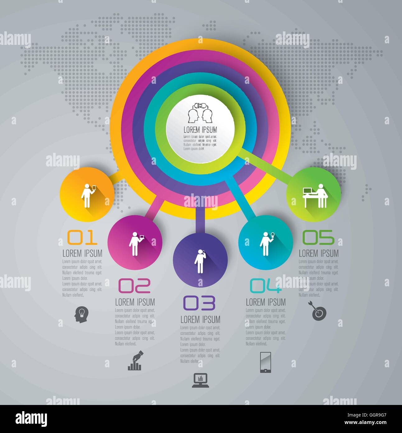 Modèle vector illustration infographies et les icônes Image Vectorielle ...