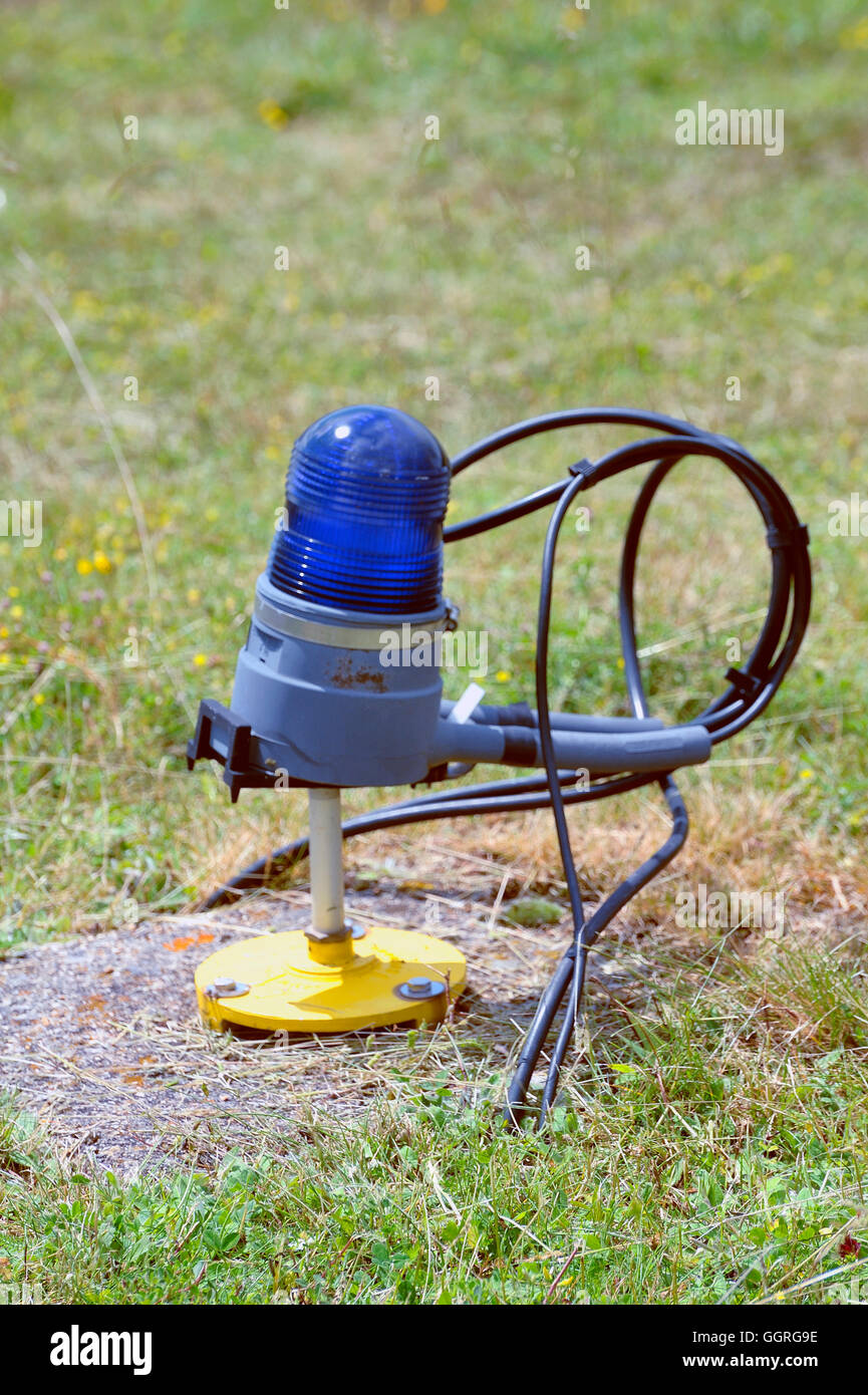 L'aviation de signalisation sol à un aérodrome Banque D'Images