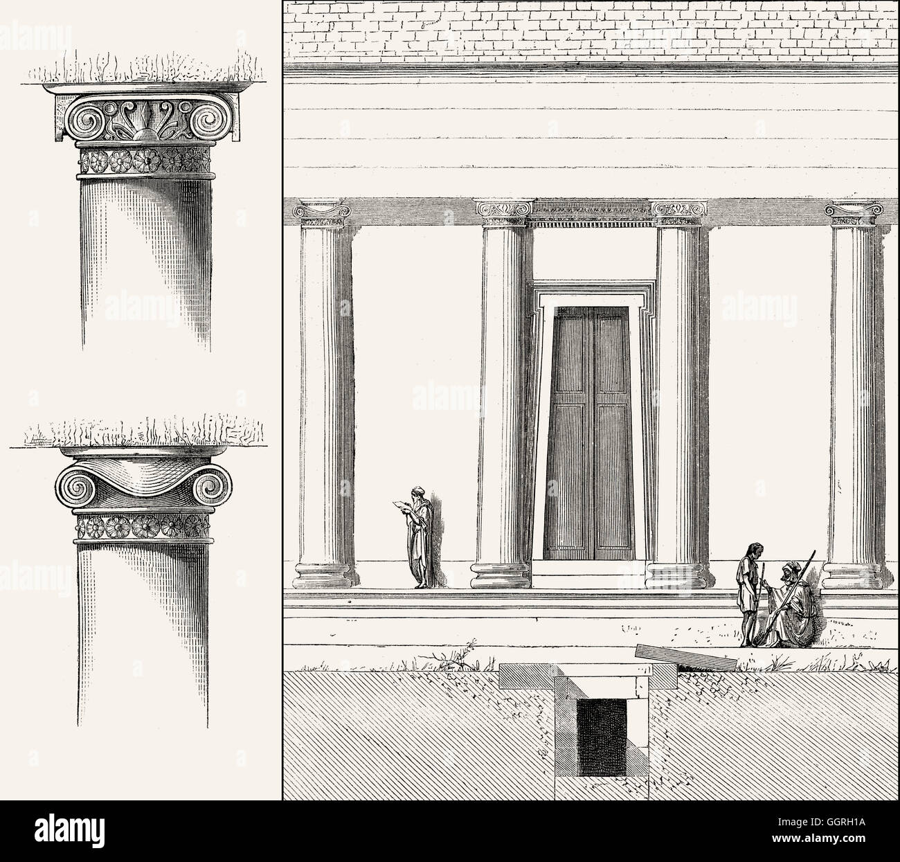 Reconstruction de Madghacen ou Medracen, un mausolée royal-temple du roi numide berbère, près de Batna en ville Aurasius Mons Banque D'Images