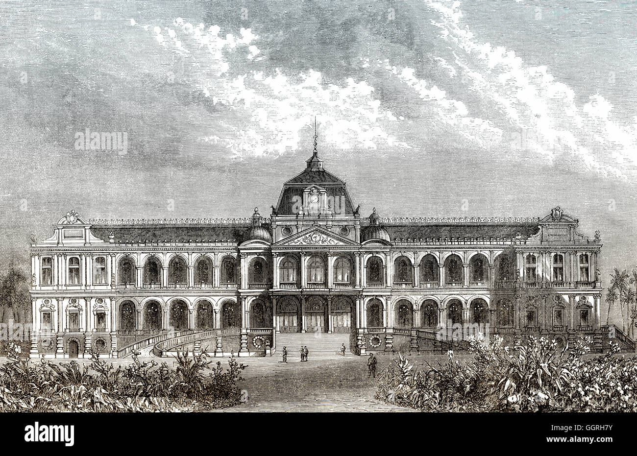 Norodom Palace, Ho Chi Minh City, Vietnam, Asie, 19e siècle Banque D'Images