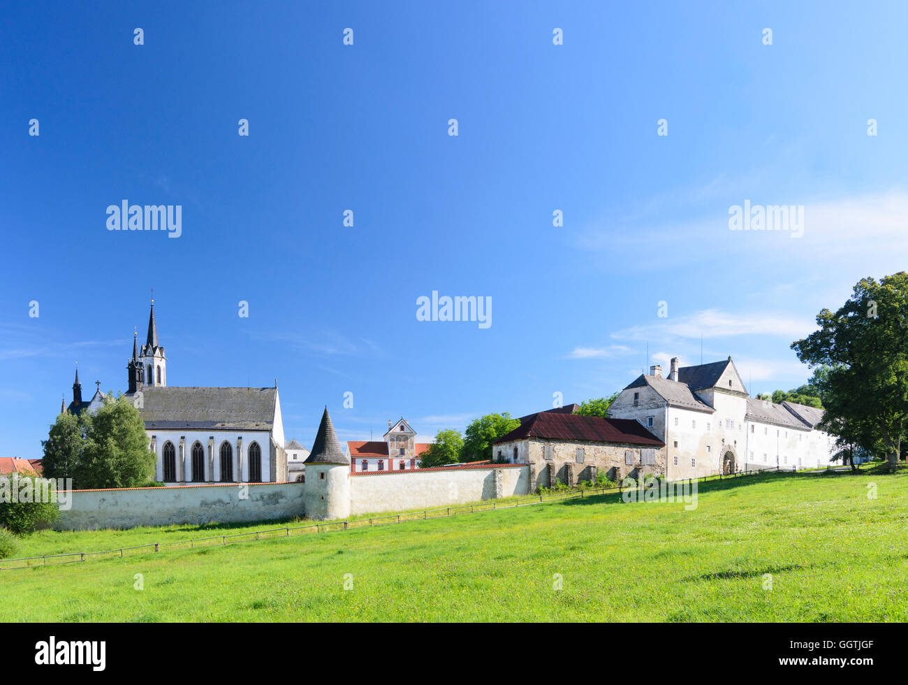 Vyssí Brod (Hohenfurth) : monastère cistercien, République tchèque, Jihocesky, Fethiye, La Bohême du Sud, Banque D'Images