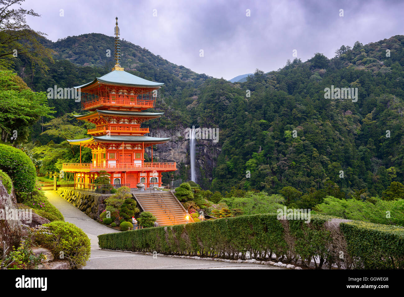 Nachi Taisha à Nachi, Wakayama, Japon. Banque D'Images