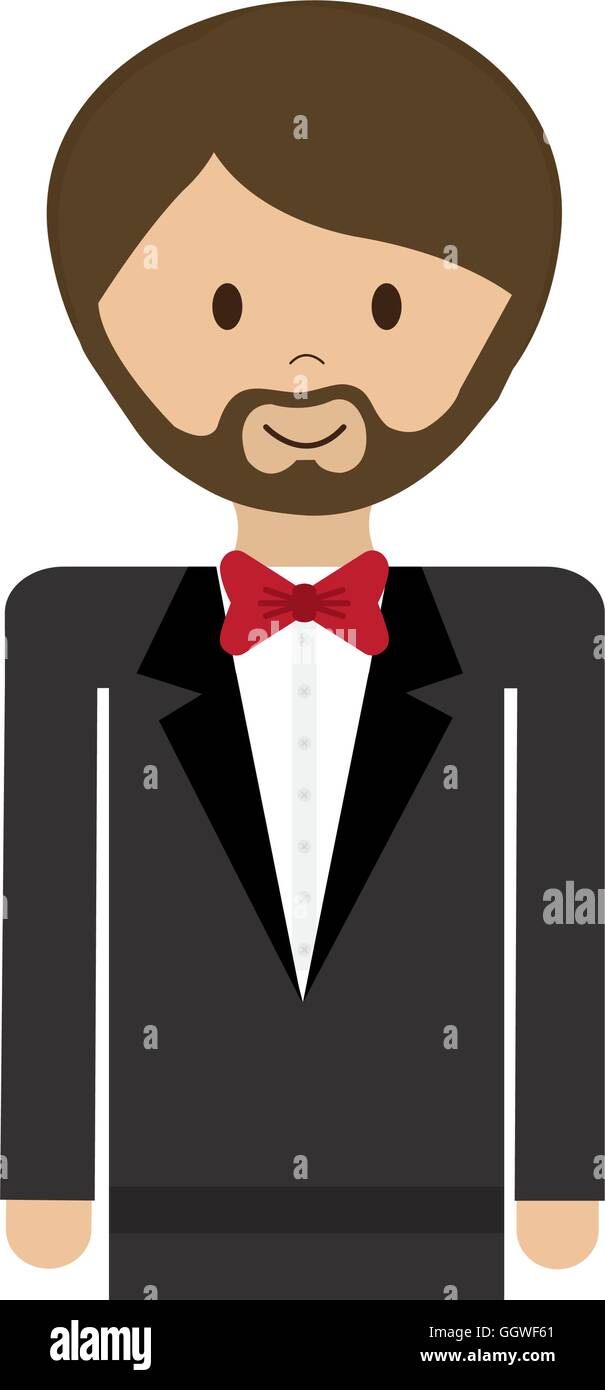 Costume dessin animé avatar homme icône personne. Graphique vectoriel Image  Vectorielle Stock - Alamy