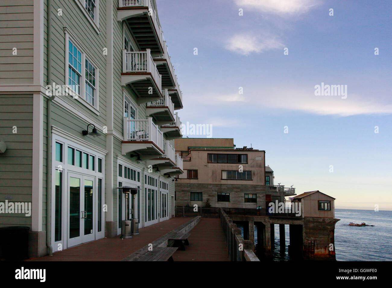 L'HÔTEL CLEMENT sur Cannery Row - Monterey, Californie Banque D'Images