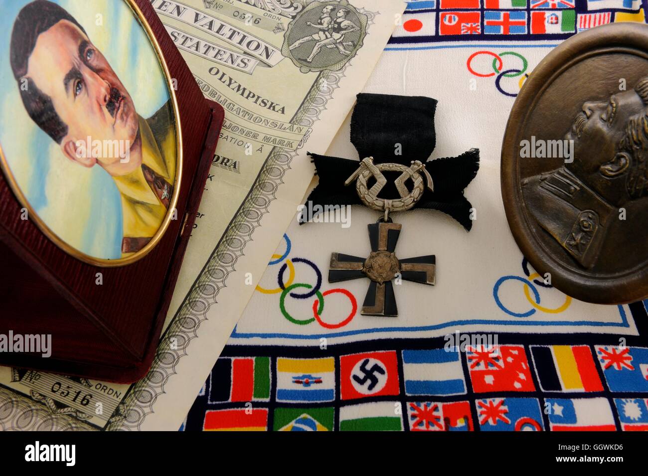 Helsinki, Finlande, fait des préparatifs pour 1940 xii Jeux Olympiques. L'Allemagne, Adolf Hitler et Josef Staline, l'Union soviétique, a fait... Banque D'Images