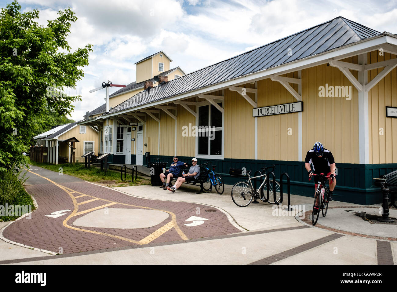 Purcellville Gare du Nord 200, 21e rue, Virginia, Virginie Banque D'Images