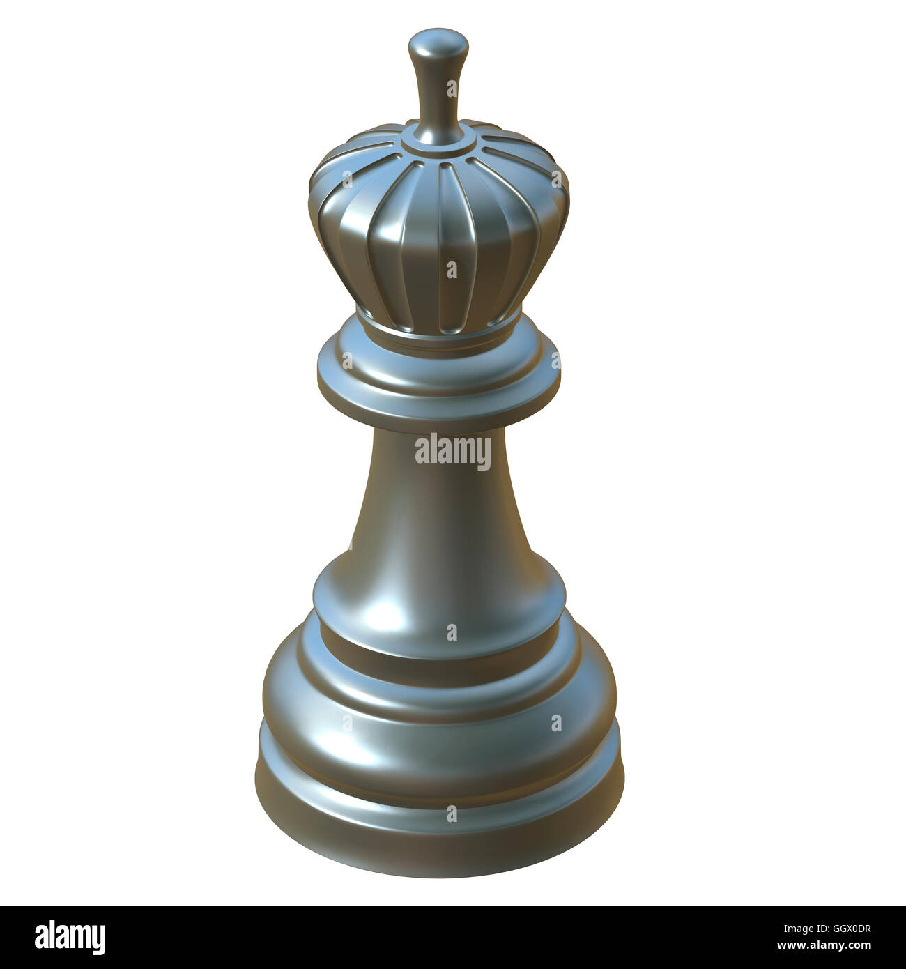 Illustration 3d de jeu d'échecs isolés du prince Banque D'Images