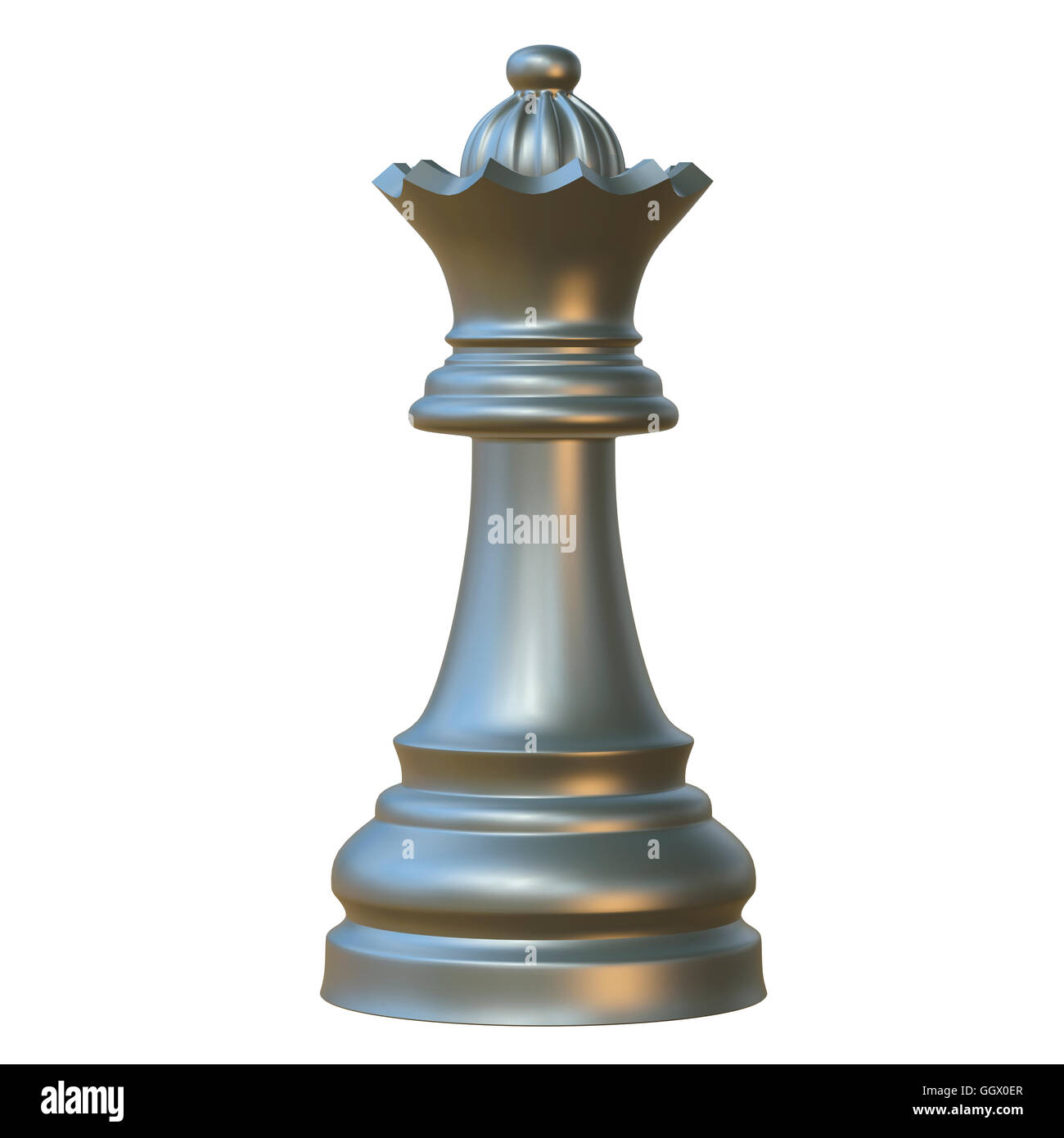 Illustration 3d de jeu d'échecs isolés du prince Banque D'Images