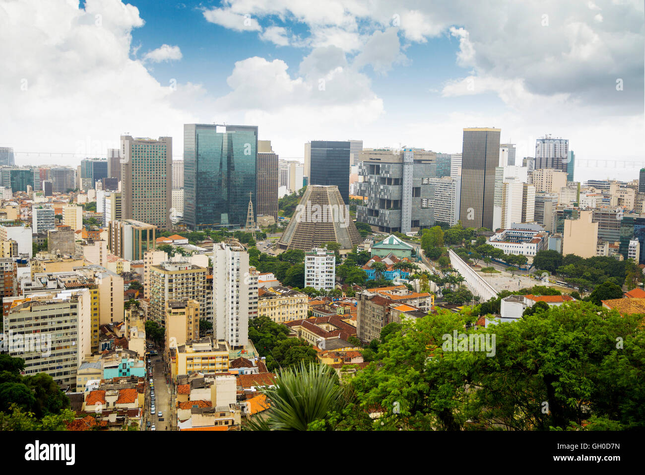 Le centre-ville de financiers de Rio de Janeiro, Brésil Banque D'Images