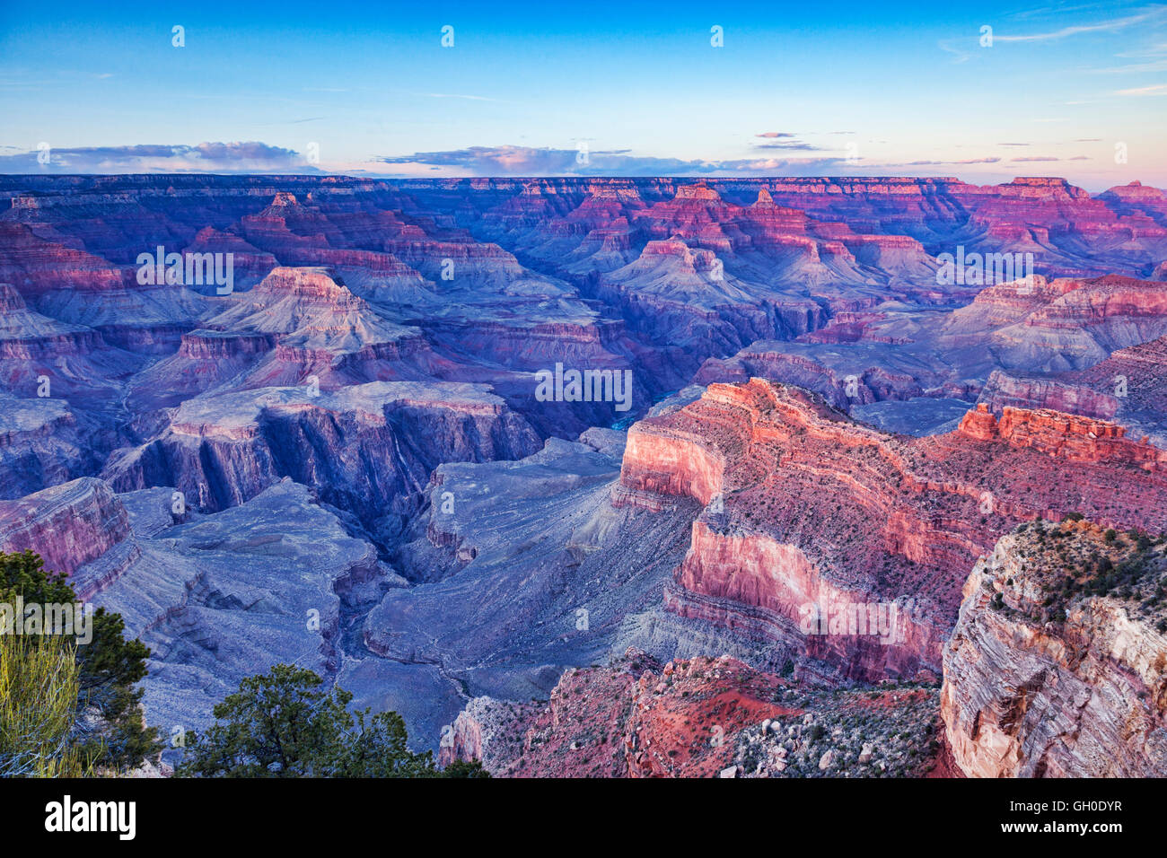 Une vue sur le Grand Canyon de point oublier Hopi, Arizona, USA Banque D'Images