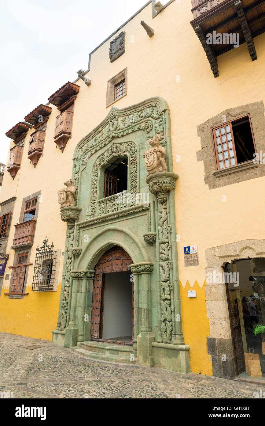 Casa de Colon (la maison de Christophe Colomb), Las Palmas, Gran Canaria, Espagne Banque D'Images