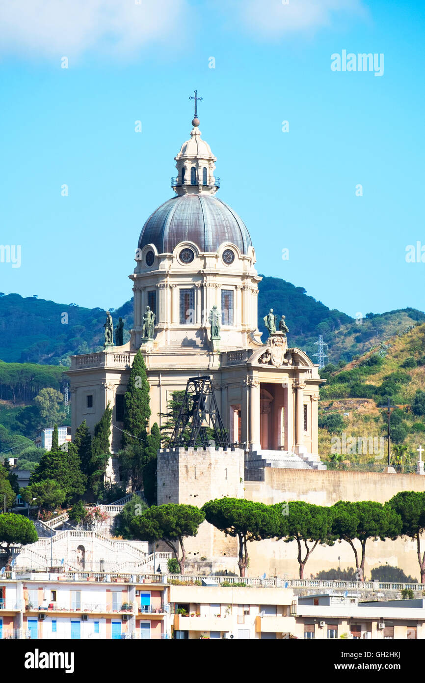 L'Église du Christ Roi à Messine en Sicile, Italie Banque D'Images