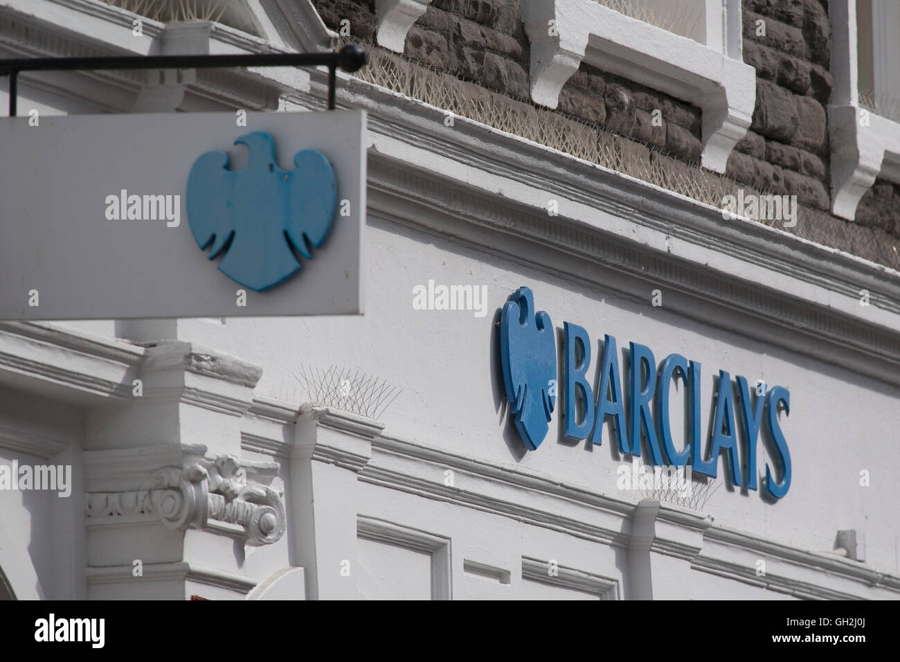 Logo signe de la Barclays Bank. Banque D'Images