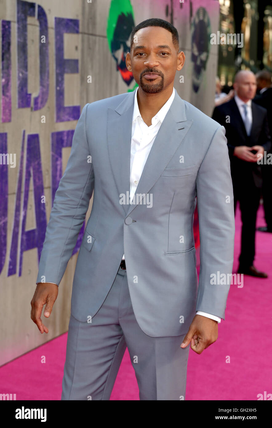 Will Smith arrivant pour kamikazes de la première européenne, à l'Odeon Leicester Square, Londres. ASSOCIATION DE PRESSE Photo. Photo date : mercredi 3 août 2016. Voir l'histoire du suicide. SHOWBIZ PA Crédit photo doit se lire : Daniel Leal-Olivas/PA Wire Banque D'Images