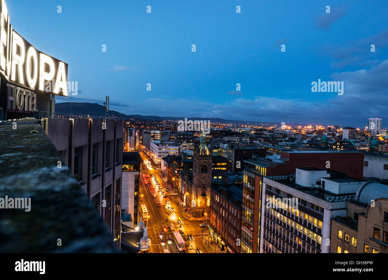 Europa Hotel, Belfast Banque D'Images