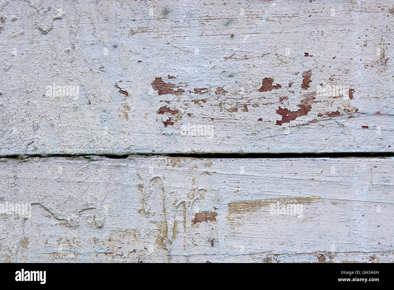 Texture bois avec peinture la couleur est arrachée. Peinture blanche écaillée - texture de fond en bois. Banque D'Images