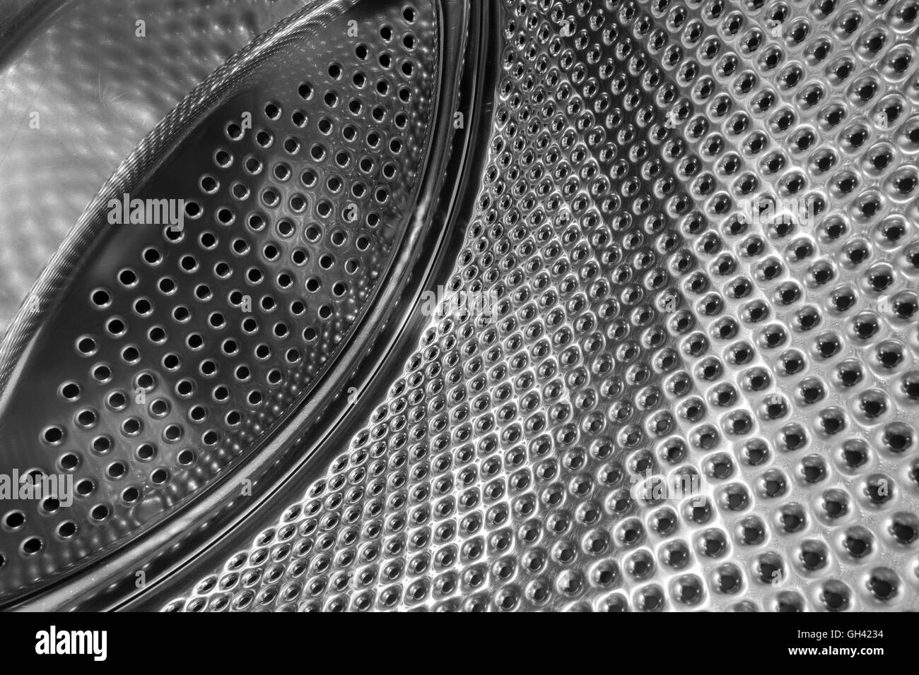 Lave-linge à l'intérieur du tambour Banque D'Images