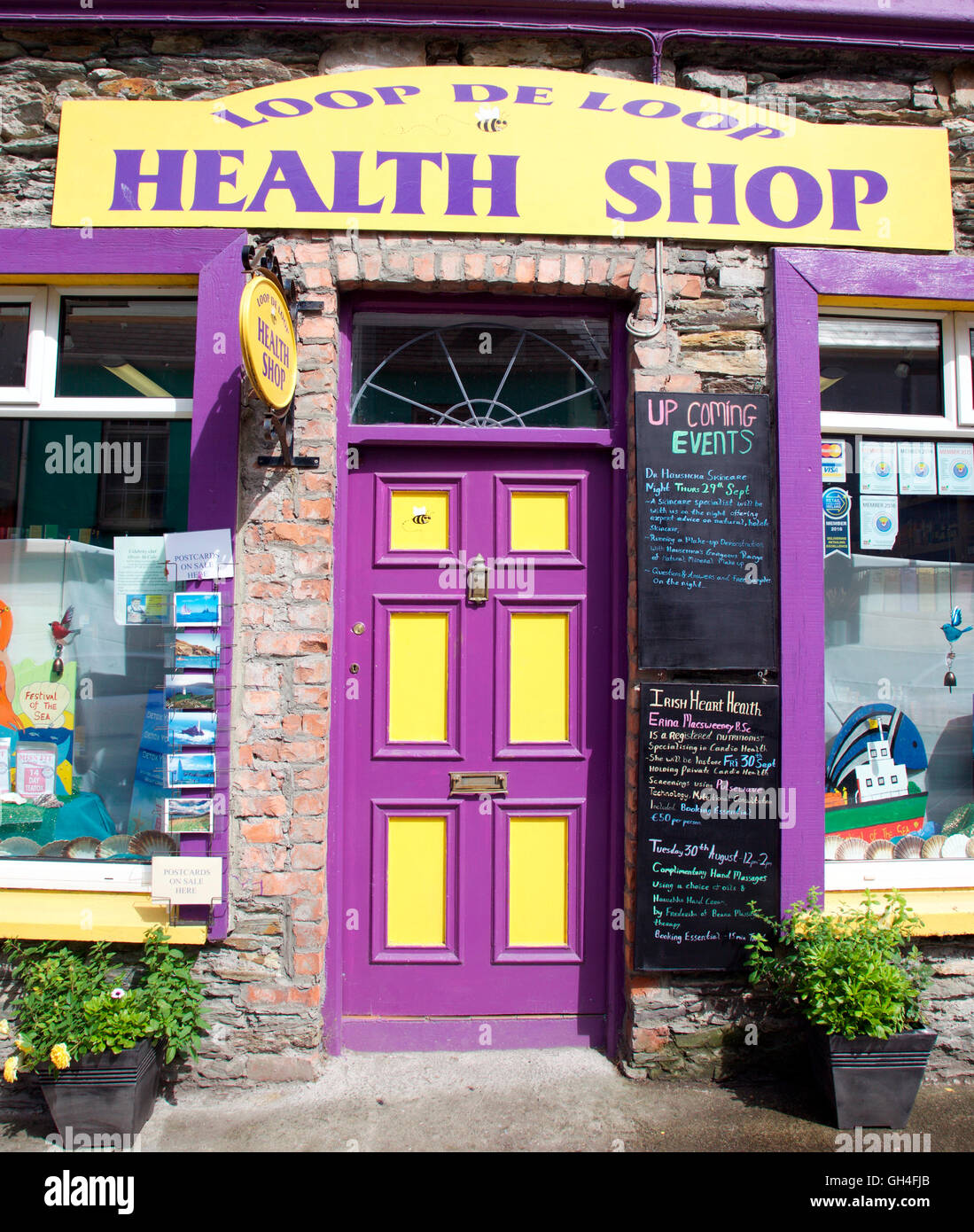 Boucle de boucle boutique santé à Castletownbere, West Cork Banque D'Images