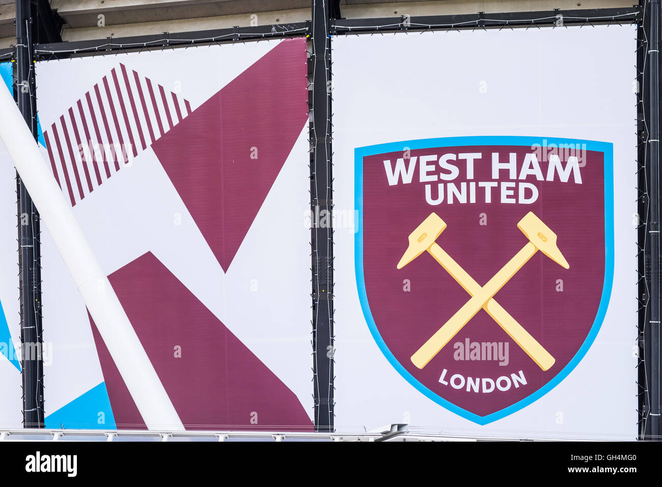 West Ham United sol, London Stadium, Arrondissement de Newham, Londres, Angleterre, Royaume-Uni Banque D'Images