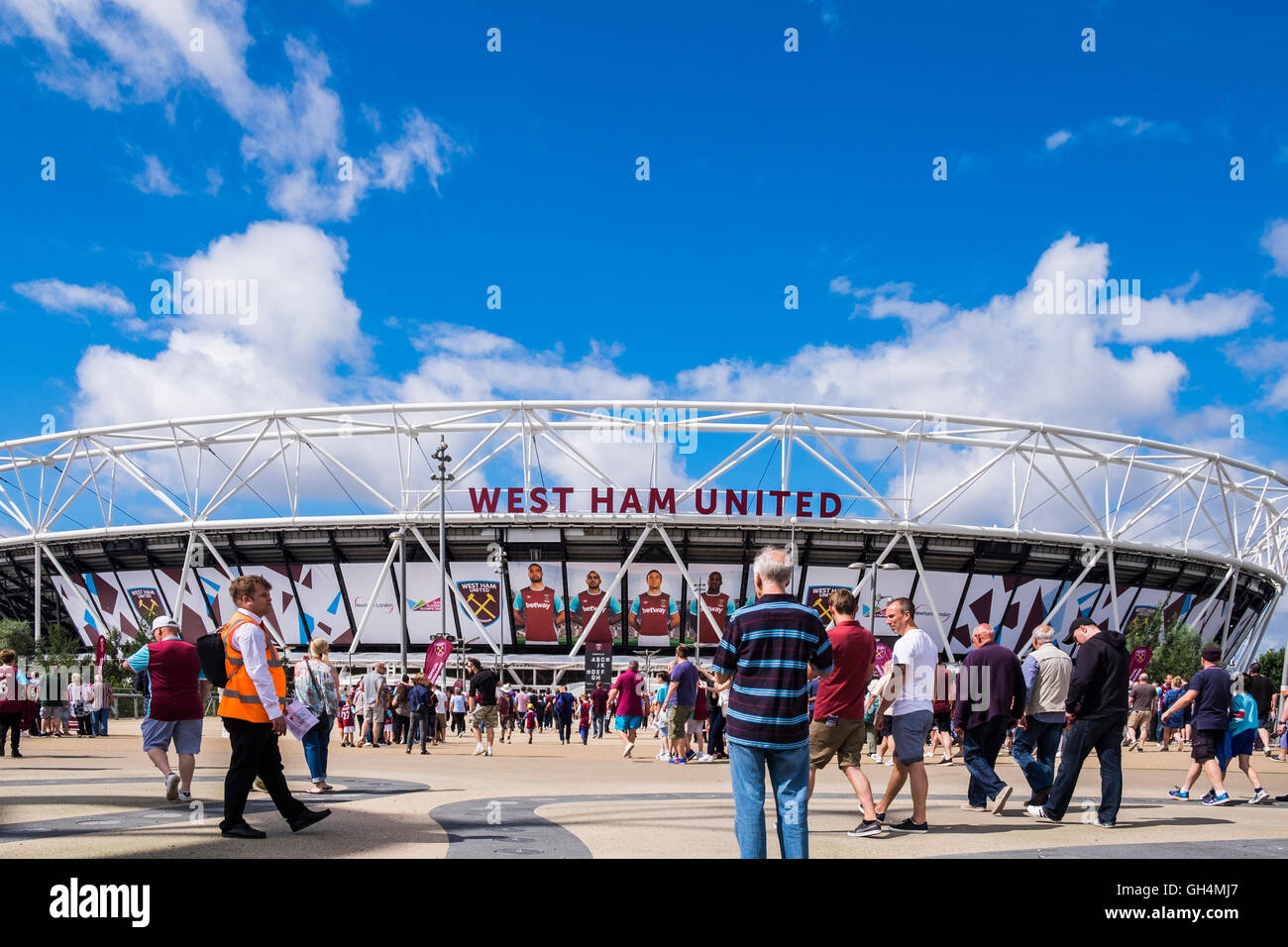 West Ham United sol, London Stadium, Arrondissement de Newham, Londres, Angleterre, Royaume-Uni Banque D'Images