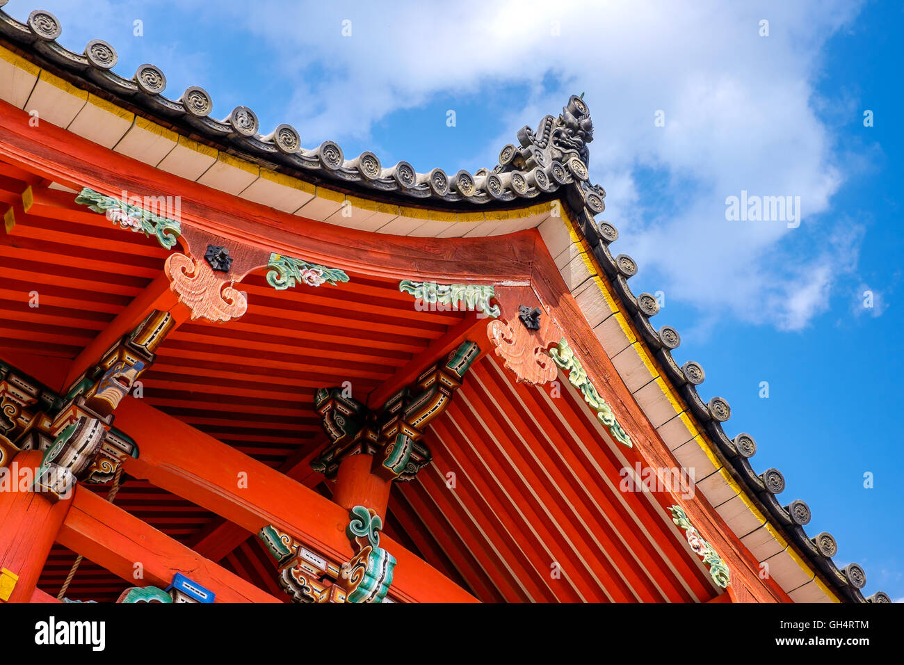 L'architecture de la pagode japonaise typique Banque D'Images
