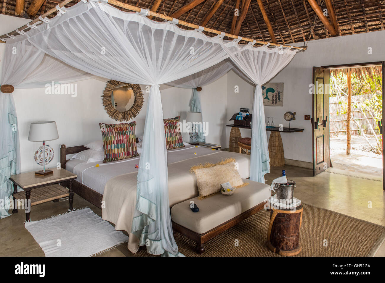 Villa de luxe à l'Azura Quilalea Retreat au Mozambique Banque D'Images