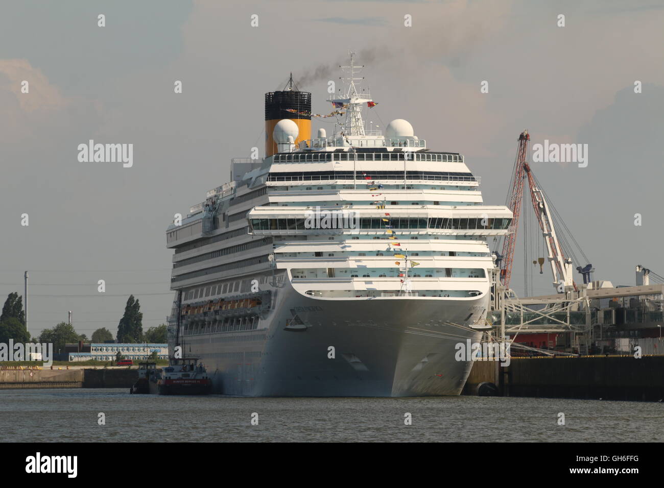 Costa Pacifica est un navire de croisière de classe Concordia pour Costa Crociere. Elle a été remis à Costa Crociere, le 29 mai 2009 Banque D'Images