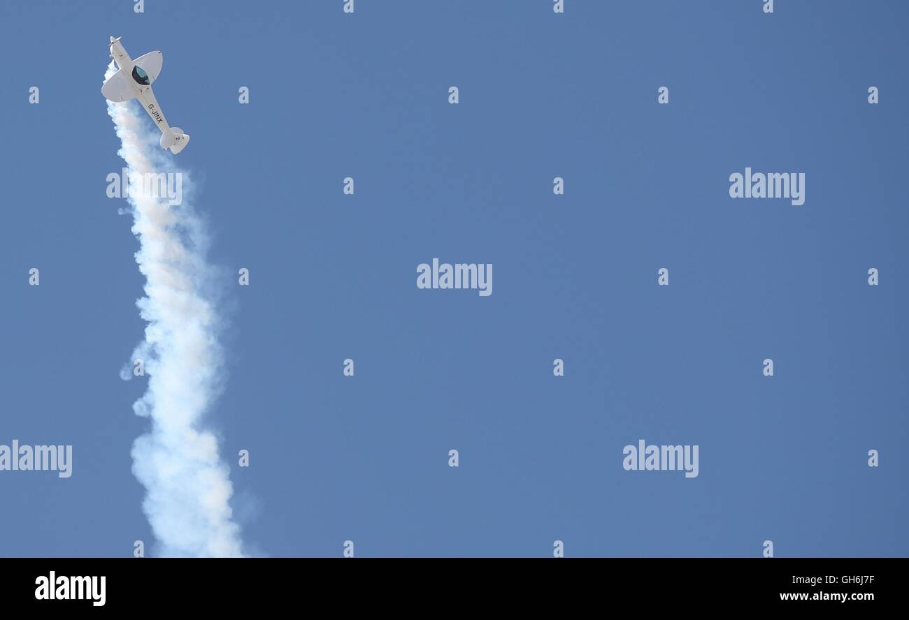 L'équipe de démonstration aérienne des tornades à l'Airshow de Blackpool. Banque D'Images