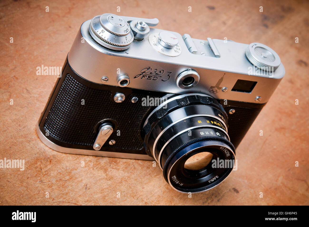 Russe vintage photo caméra FED Banque D'Images