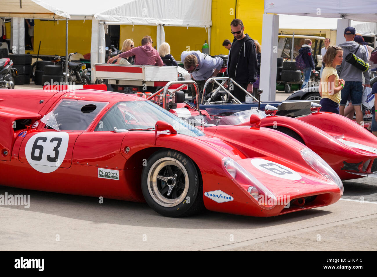 Marc Devis, Lola T70, Mk 3B, maîtres de la FIA, les voitures de sport Historique 2016 Silverstone Classic, England, UK Banque D'Images