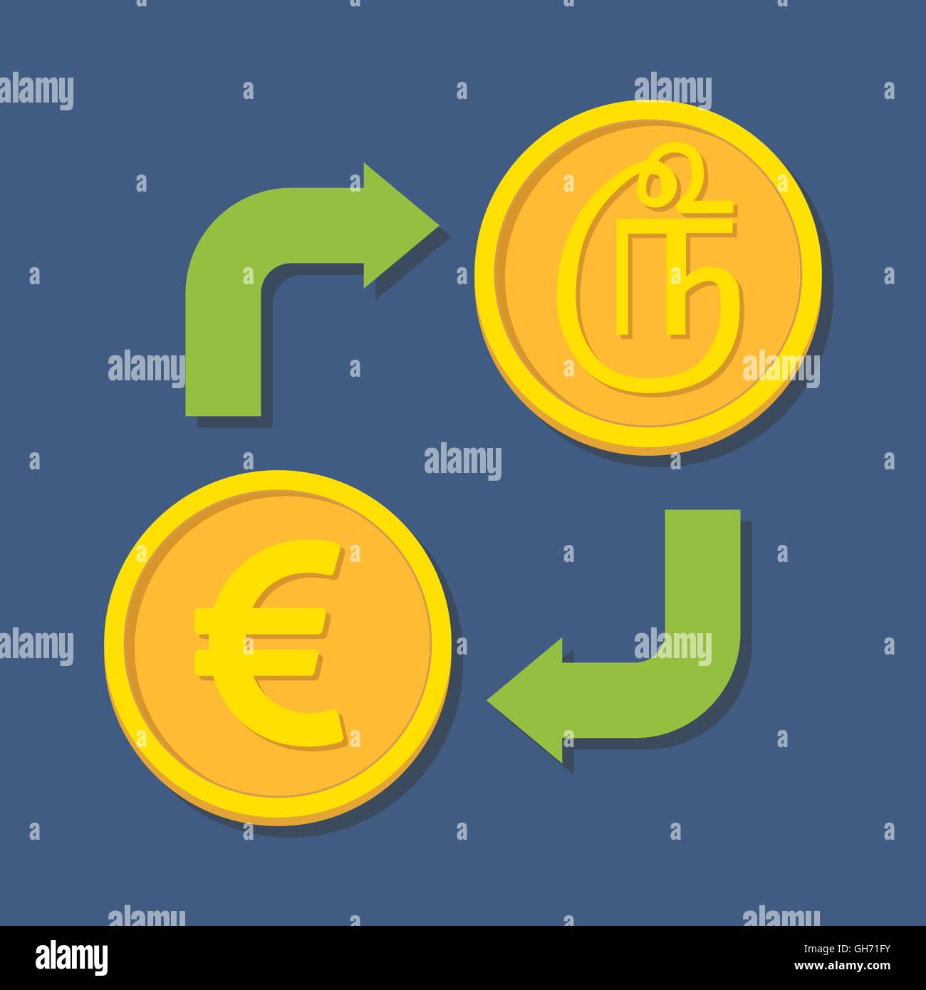 Un bureau de change. Euro et Tamil roupie. Vector illustration Image  Vectorielle Stock - Alamy