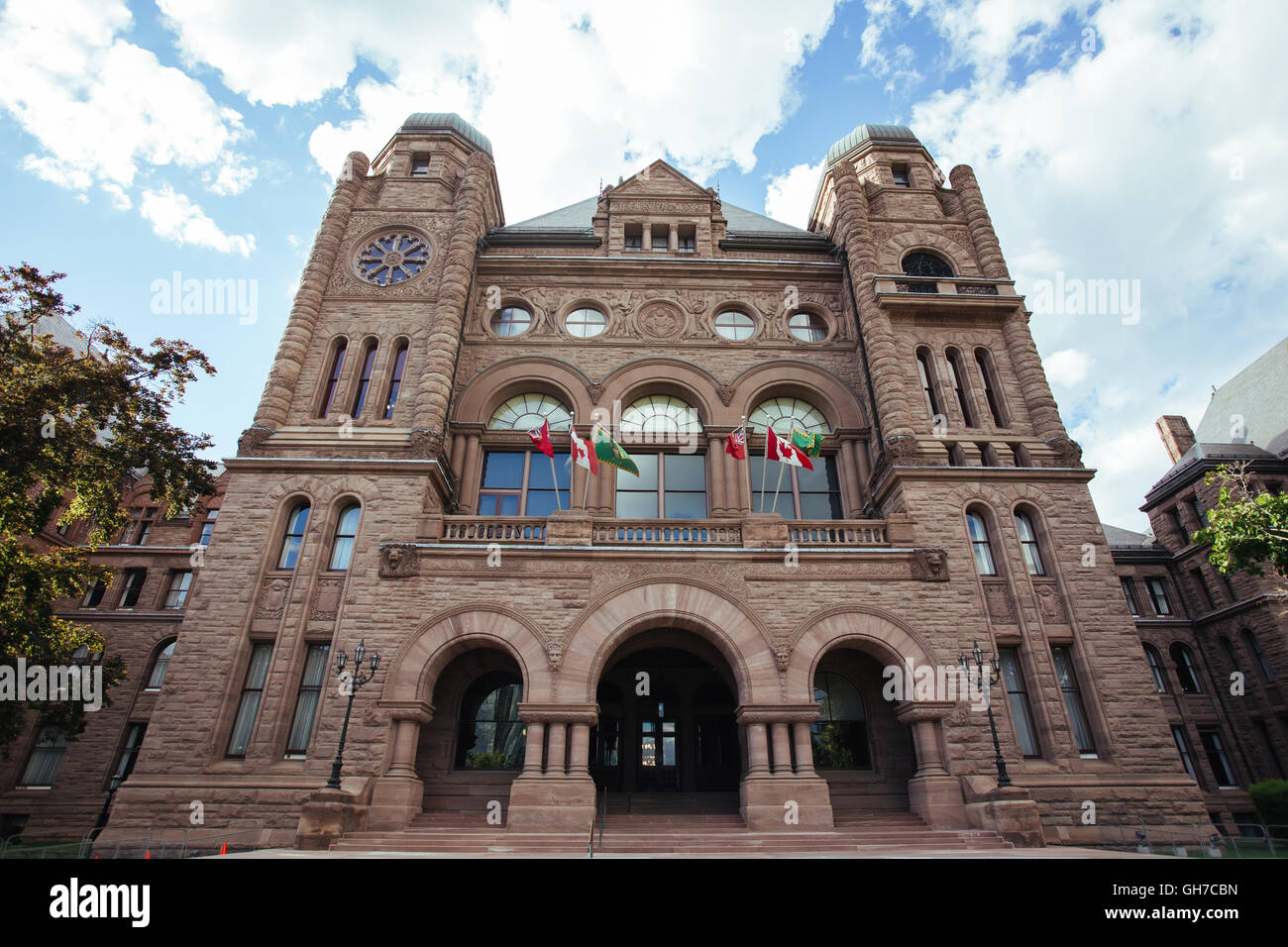 Queen's Park Toronto Édifice du gouvernement de l'Ontario Banque D'Images