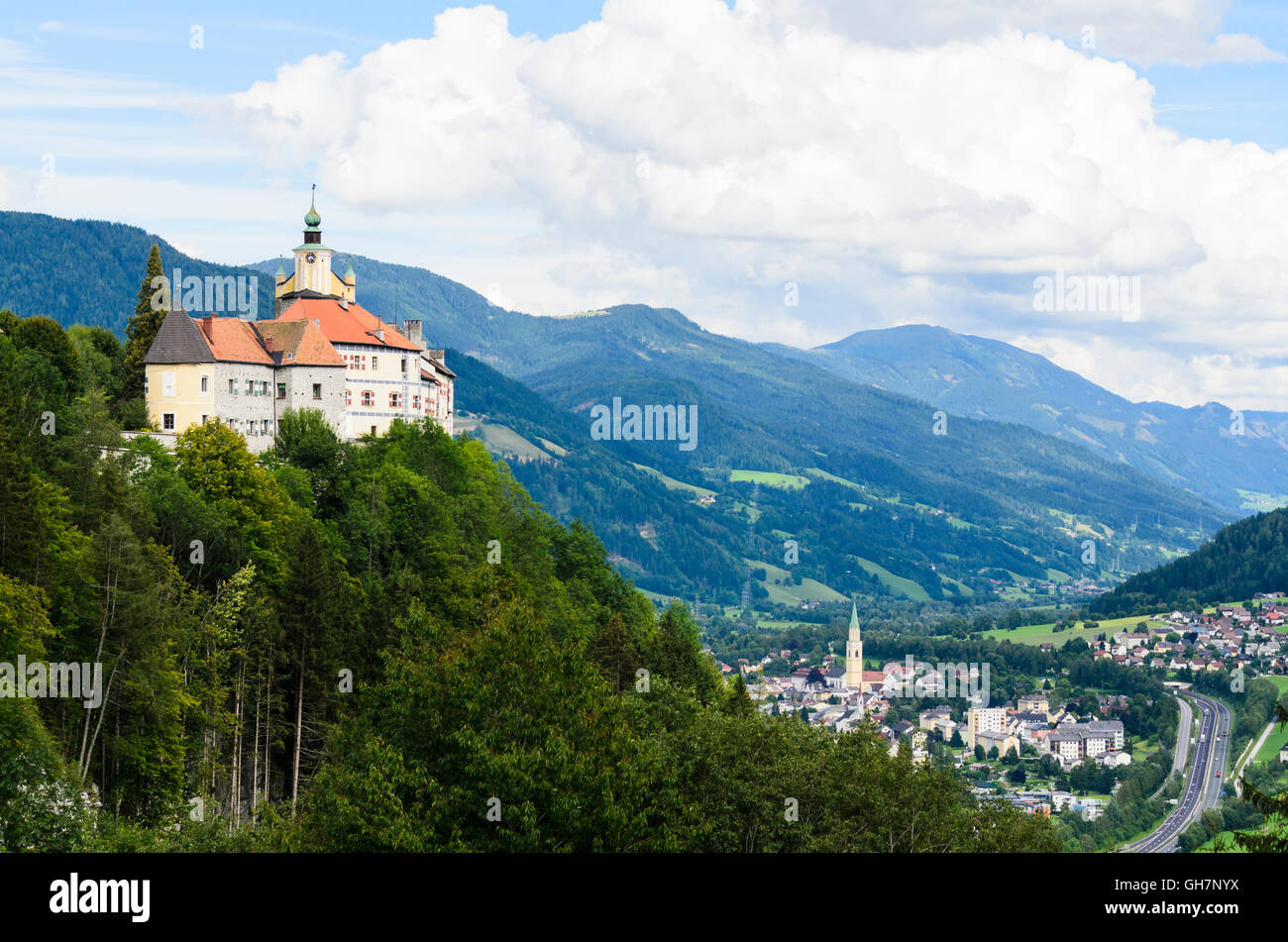 Château de Lassing : Strechau, Autriche, Styrie, Carinthie, Région de Dachstein-Tauern Banque D'Images