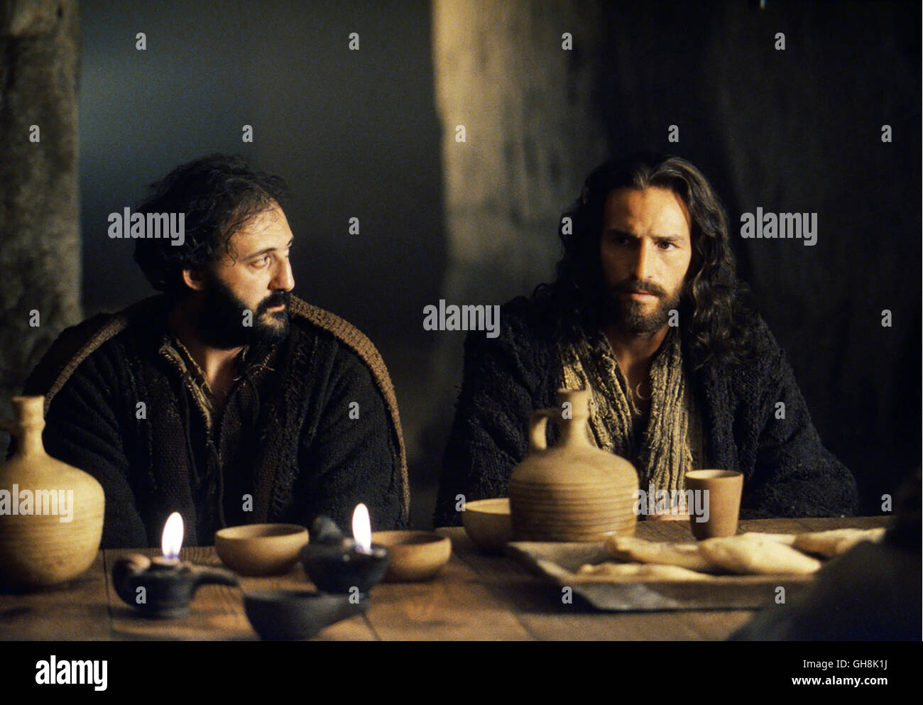 DIE PASSION CHRISTI / La Passion du Christ ITA/USA 2003 / Mel Gibson Petrus (FRANCESCO DE VITO) et Jésus (JIM CAVIEZEL) Régie : Mel Gibson aka. La Passion du Christ Banque D'Images