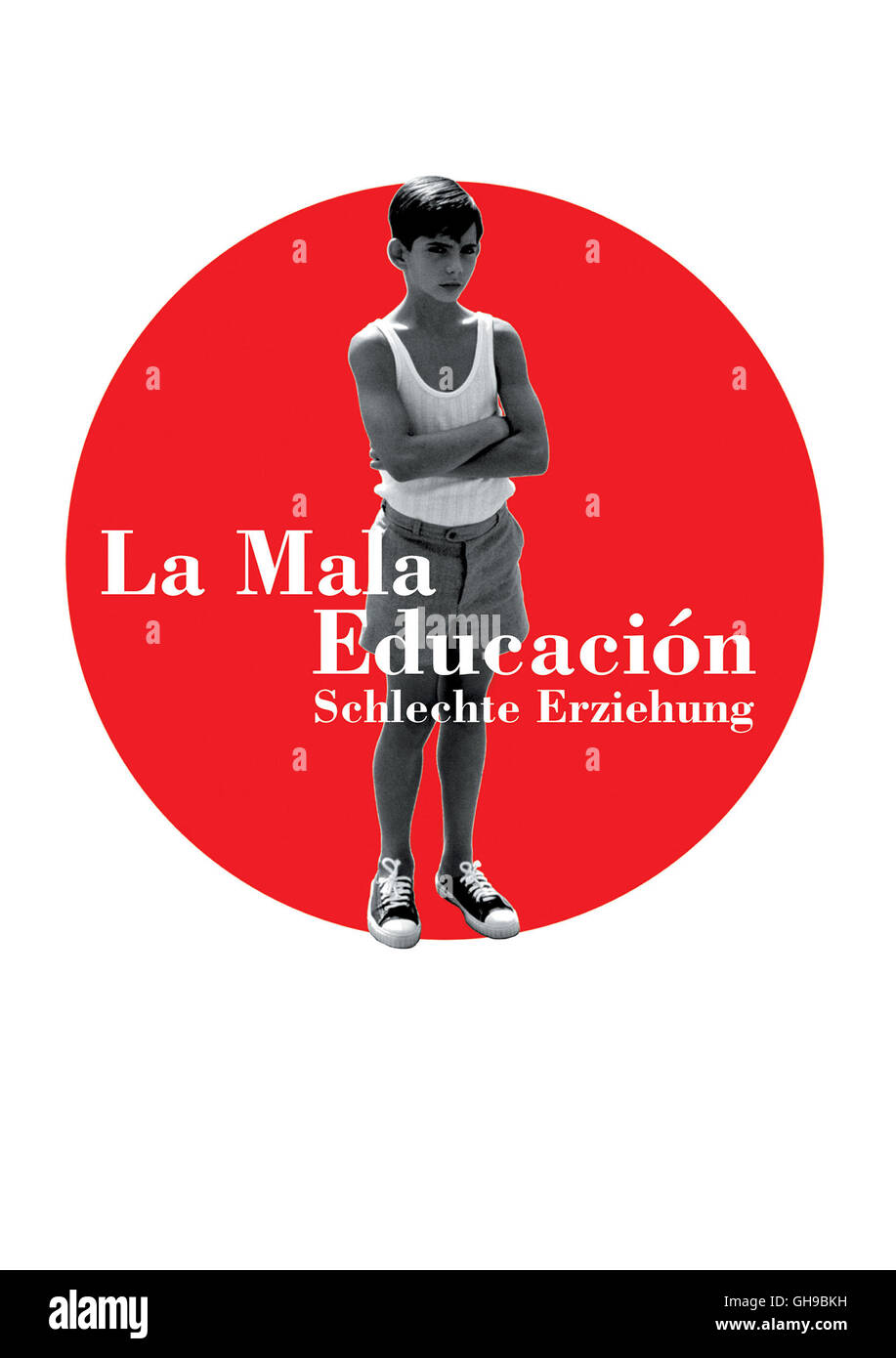 LA MALA EDUCACION - SCHLECHTE ERZIEHUNG / La Mala Educacion Spanien 2004 / Pedro Almodovar Filmplakat Regie : Pedro Almodovar aka. La Mala Educacion Banque D'Images