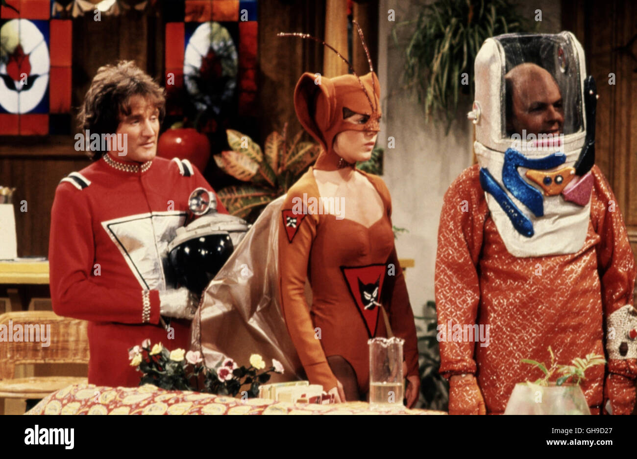 Voir mit ROBIN WILLIAMS (Mork), Film Fernsehen, Serie, Comedy, Science-fiction, 70er, 80er Regie : Don Barnhart, Frank Buxton u.a. aka. Mork & Mindy Banque D'Images