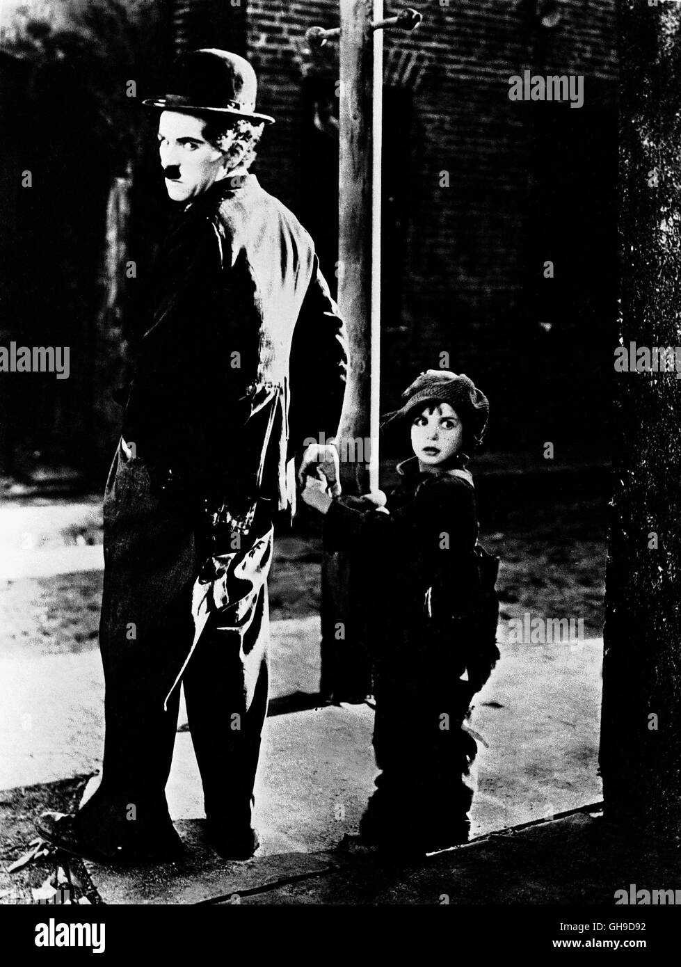 Le clochard (Charles Chaplin) et l'enfant (JACKIE COOGAN), Film Fernsehen, Comedy, Stummfilm, film muet, Portrait, 20er Regie : Charles Chaplin alias. Le Kid Banque D'Images