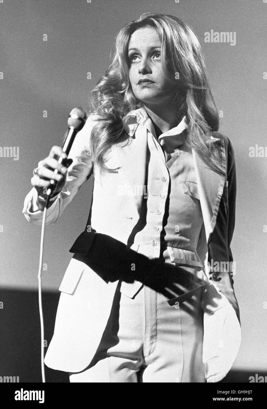 TWIGGY TWIGGY, Ex-Super-Modèle der 60er. Portrait als Sängerin aus den 70er Jahren. Portrait, modèle, Sängerin, 70er Banque D'Images