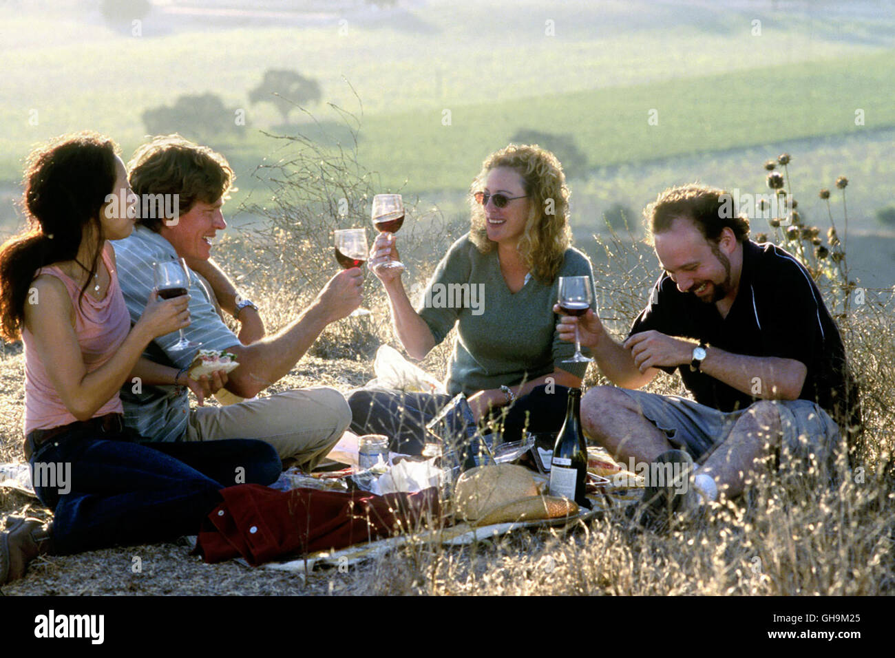 Vergnügungstrip als pique-nique : Stephanie (Sandra OH), Jack (THOMAS HAYDEN CHURCH), Maya (VIRGINIA MADSEN) und Miles (Paul Giamatti) Comedy Regie : Alexander Payne Banque D'Images