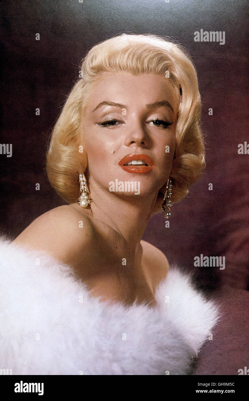 MARILYN MONROE (im Pelz), Portrait, ca. 1953. Banque D'Images