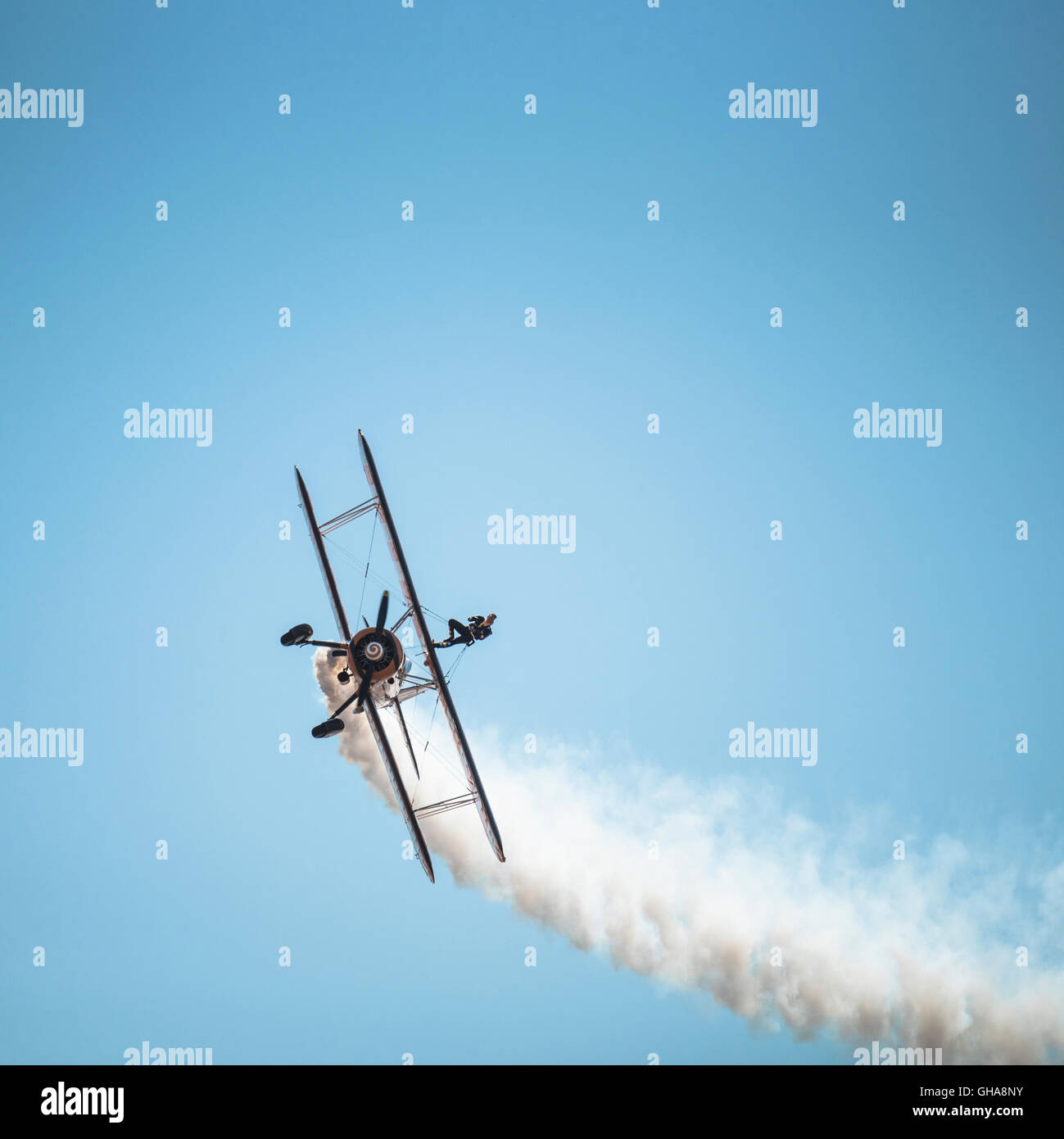 Les marcheurs à aile Breitling 2016 Salon aéronautique de Blackpool, Royaume-Uni. Banque D'Images