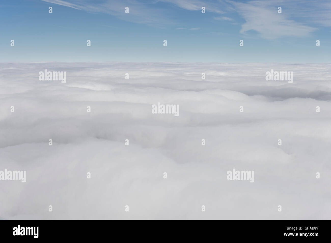 Des nuages en vue d'en haut Vue aérienne Banque D'Images