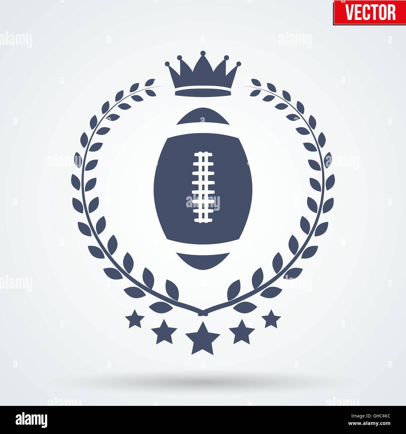 Club de football américain et de l'étiquette Badge Illustration de Vecteur