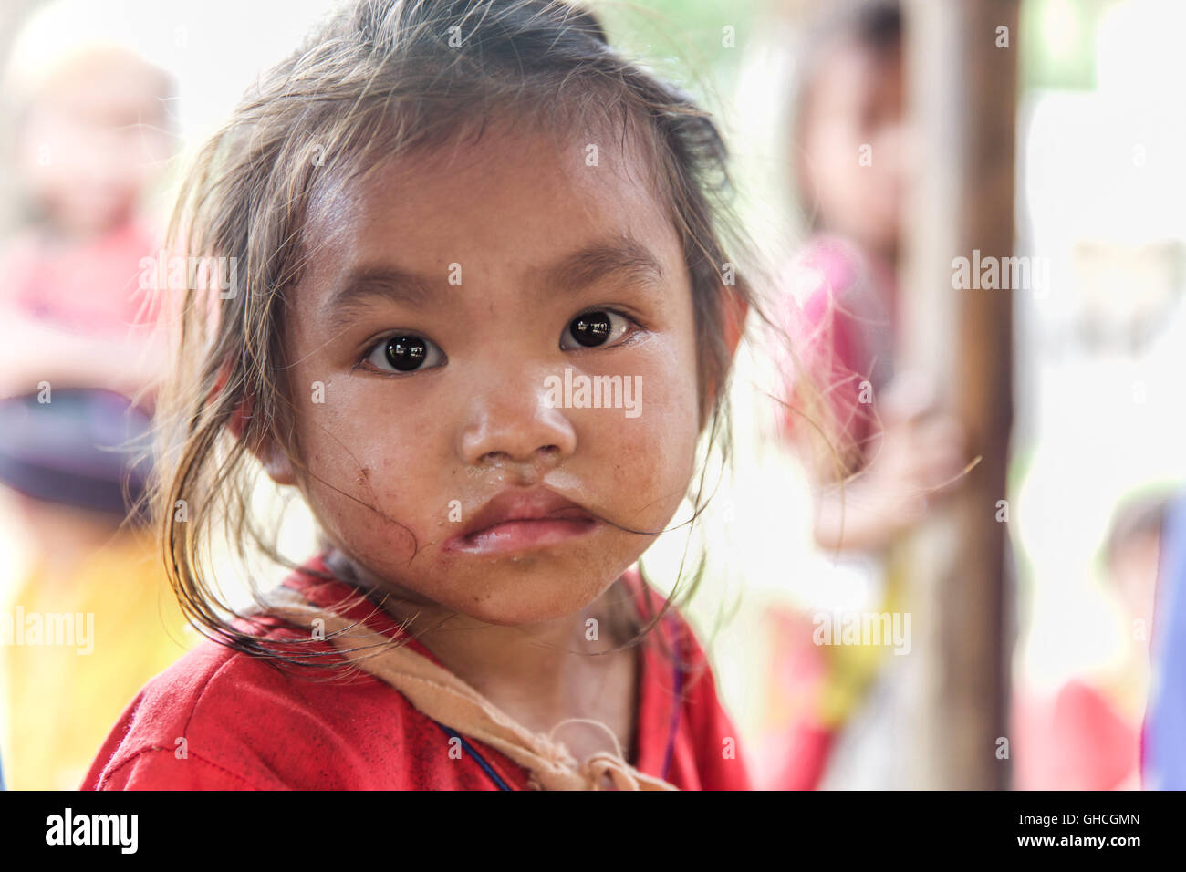 Les gens de la tribu Mangyan à Mindoro - Philippines Banque D'Images