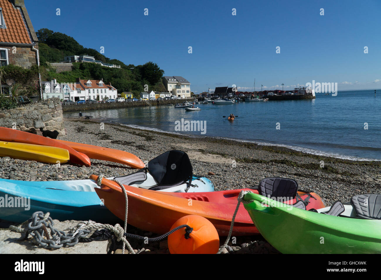 Rozel Bay,Port,Jersey, Channel Islands, Banque D'Images