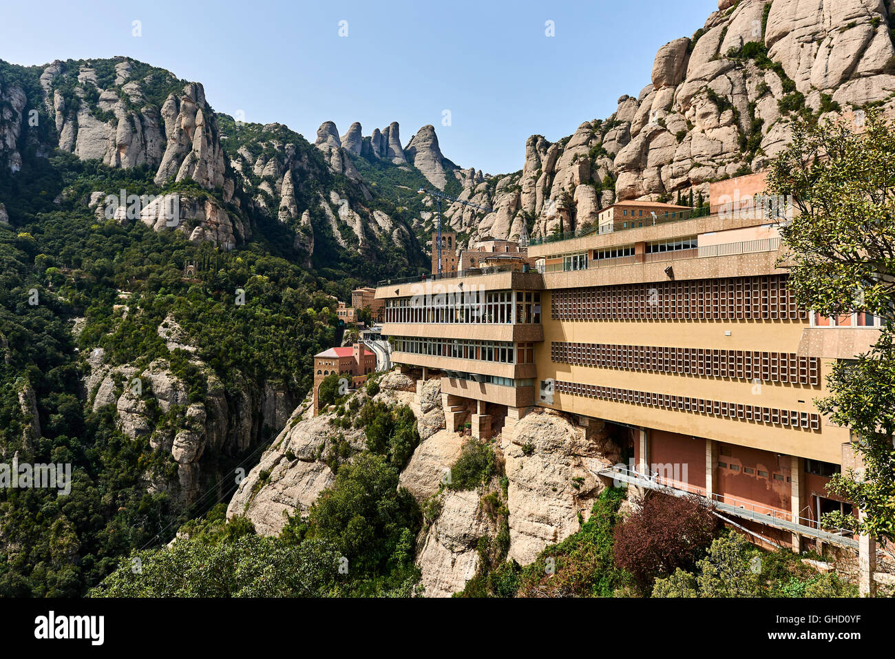Vue spectaculaire des montagnes de Montserrat Banque D'Images