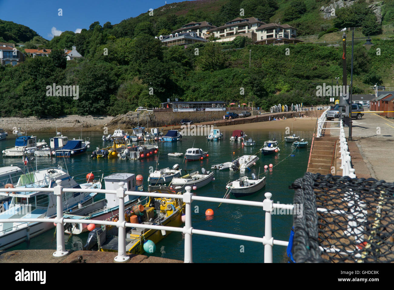 Bonne Nuit Bay à grande eau,St.John,Jersey,Channel Islands Banque D'Images