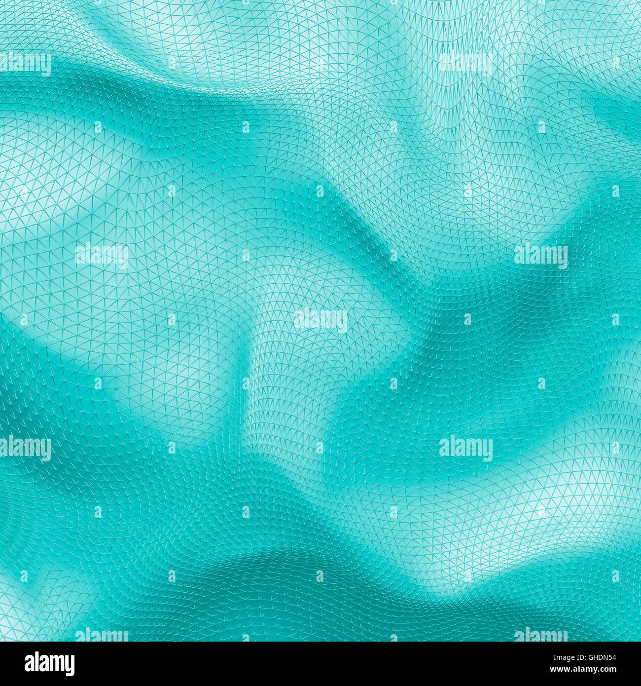 3d abstrait turquoise pâle fond tissu net Banque D'Images