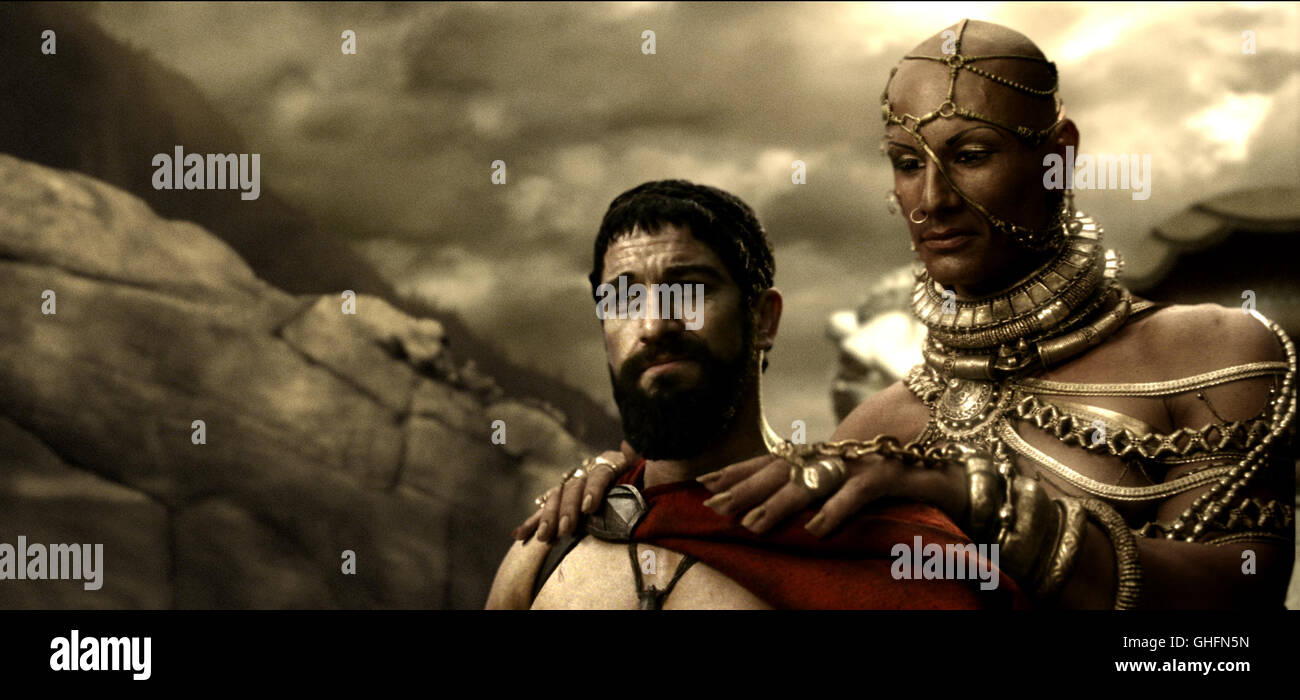 300 300 USA 2006 / 300 de Zack Snyder le roi Léonidas (Gerard Butler) et Xerxès (RODRIGO SANTORO) Régie : Zack Snyder aka. 300 Banque D'Images